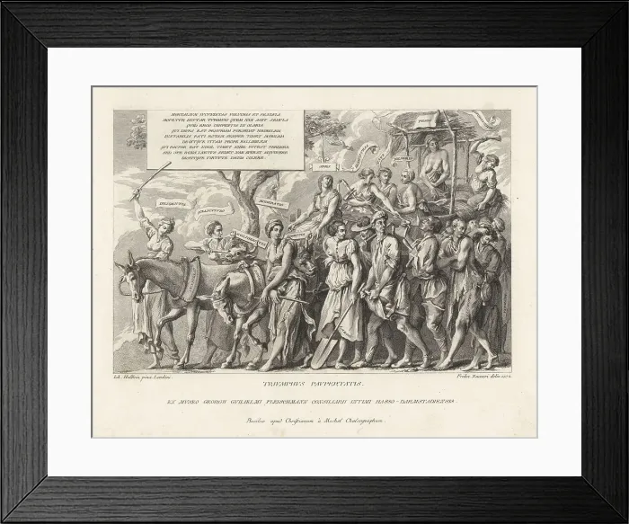 Framed Print : Allegorical procession of the Triumph of Poverty Framed Print : Allegorical procession of the Triumph of Poverty