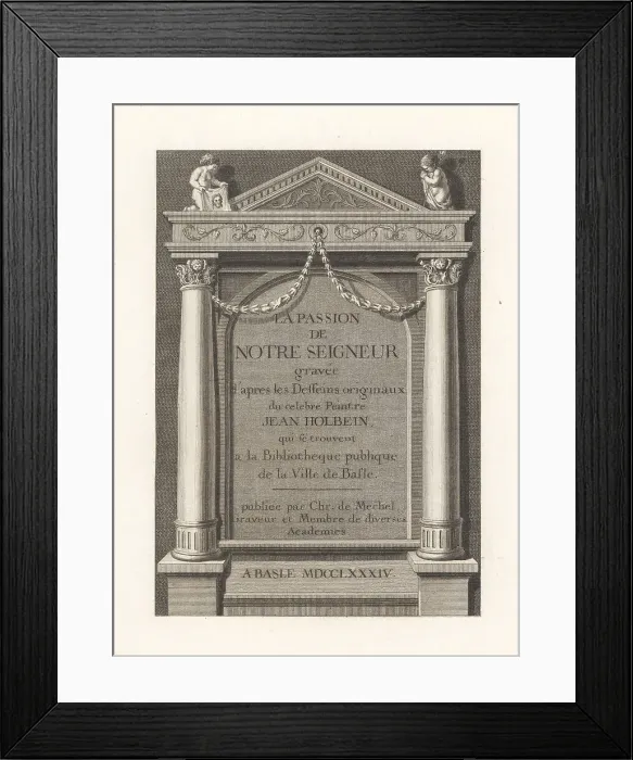 Framed Print : Title page to The Passion of our Lord, 1784 Framed Print : Title page to The Passion of our Lord, 1784