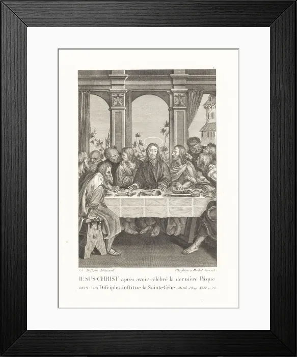 Framed Print : Jesus Christ and the apostles at the Last Supper Framed Print : Jesus Christ and the apostles at the Last Supper