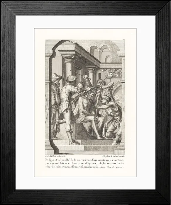 Framed Print : Jesus Christ is crowned with a crown of thorns Framed Print : Jesus Christ is crowned with a crown of thorns