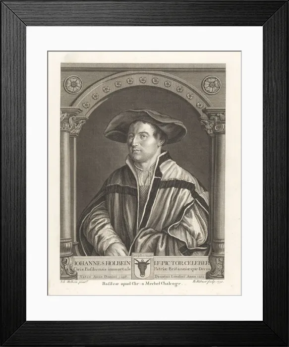Framed Print : Self-portrait of Hans Holbein, 1498-1554 Framed Print : Self-portrait of Hans Holbein, 1498-1554