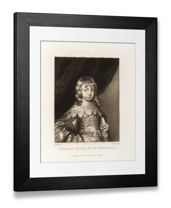 Framed Print : George Villiers, 2nd Duke of Buckingham, as a young boy Framed Print : George Villiers, 2nd Duke of Buckingham, as a young boy