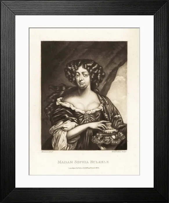 Framed Print : Sophia Bulkely, Scottish Jacobite courtier to Queen Mary of Mode Framed Print : Sophia Bulkely, Scottish Jacobite courtier to Queen Mary of Mode