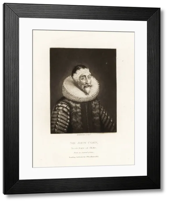 Framed Print : Sir John Coke, Secretary of State to King Charles I Framed Print : Sir John Coke, Secretary of State to King Charles I