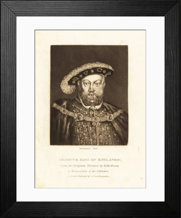 Framed Print : King Henry VIII, King of England from 1509 to 1547 Framed Print : King Henry VIII, King of England from 1509 to 1547