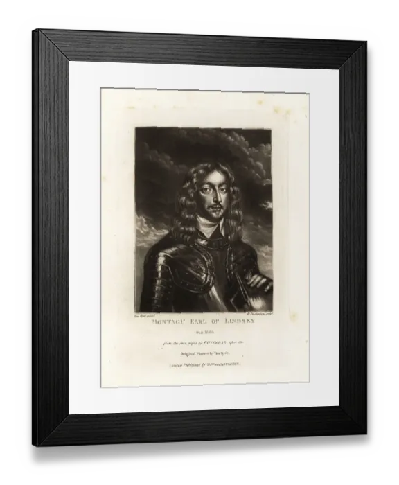 Framed Print : Montagu Bertie, 2nd Earl of Lindsey, 1608-1666 Framed Print : Montagu Bertie, 2nd Earl of Lindsey, 1608-1666