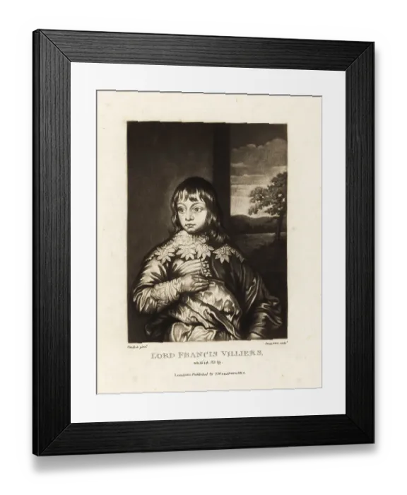Framed Print : Lord Francis Villiers, English noble Framed Print : Lord Francis Villiers, English noble