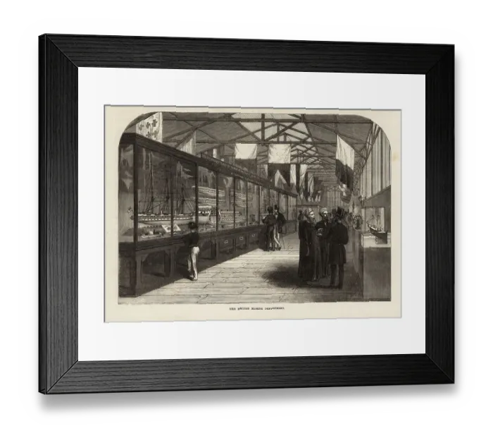 Framed Print : British Marine Department at the Paris Exposition, 1867 Framed Print : British Marine Department at the Paris Exposition, 1867