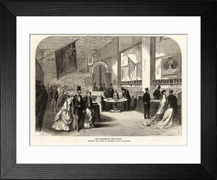 Framed Print : The Queensland Department at the Paris Exposition, 1867 Framed Print : The Queensland Department at the Paris Exposition, 1867