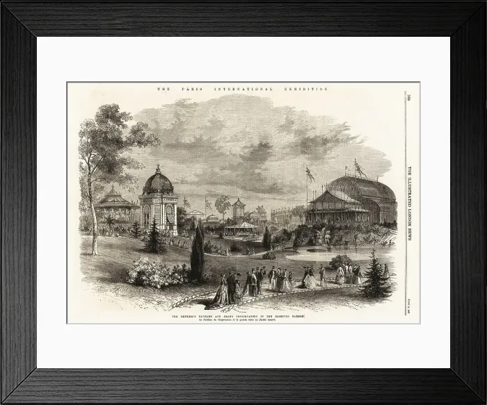 Framed Print : The Empress's Pavilion and Grand Conservatory in the Reserved Garden Framed Print : The Empress's Pavilion and Grand Conservatory in the Reserved Garden