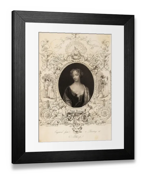 Framed Print : Frances Jennings, maid of honour to the Duchess of York, 1649-17 Framed Print : Frances Jennings, maid of honour to the Duchess of York, 1649-17