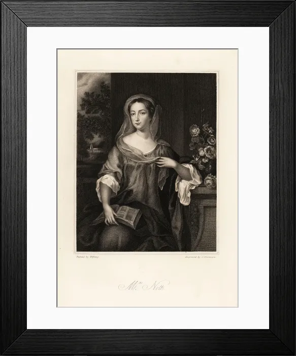 Framed Print : Portrait of Mrs Nott of Canterbury, nee Miss Stanley, d. 1711 Framed Print : Portrait of Mrs Nott of Canterbury, nee Miss Stanley, d. 1711