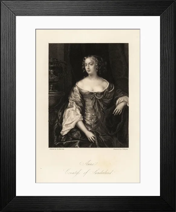 Framed Print : Portrait of Anne Spencer, Countess of Sunderland, 1646-1715 Framed Print : Portrait of Anne Spencer, Countess of Sunderland, 1646-1715