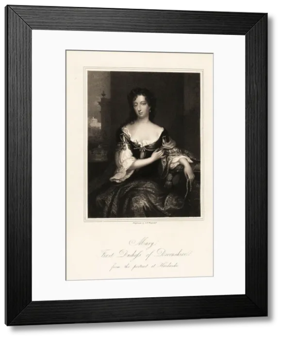 Framed Print : Portrait of Mary Cavendish, 1st Duchess of Devonshire, 1646-1710 Framed Print : Portrait of Mary Cavendish, 1st Duchess of Devonshire, 1646-1710