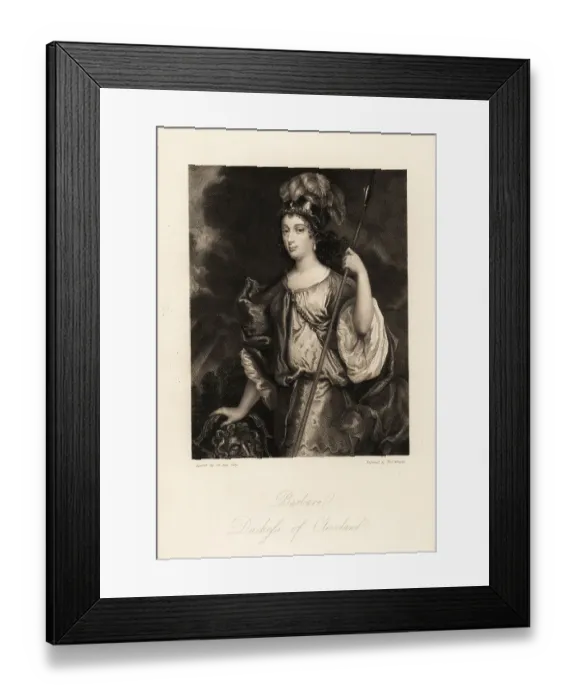 Framed Print : Barbara Palmer, 1st Duchess of Cleveland, Countess of Castlemain Framed Print : Barbara Palmer, 1st Duchess of Cleveland, Countess of Castlemain