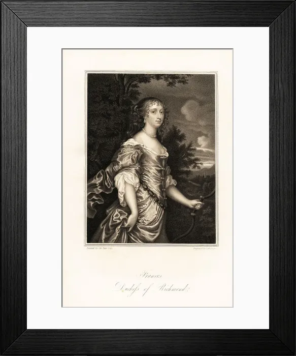 Framed Print : Portrait of Frances Stuart, Duchess of Richmond, 1647-1702 Framed Print : Portrait of Frances Stuart, Duchess of Richmond, 1647-1702