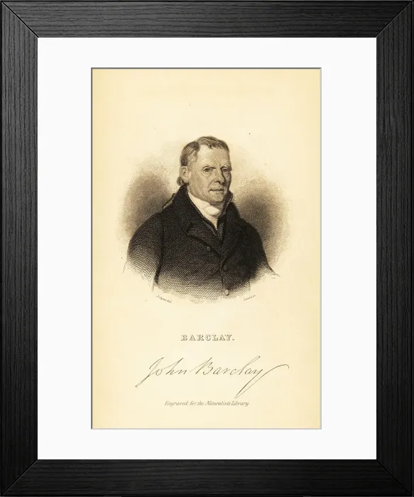 Framed Print : Portrait of John Barclay, Scottish comparative anatomist Framed Print : Portrait of John Barclay, Scottish comparative anatomist