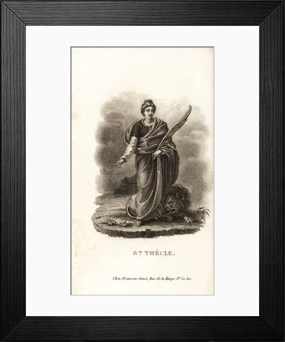 Framed Print : Saint Thecla, 1st century saint and virgin martyr Framed Print : Saint Thecla, 1st century saint and virgin martyr