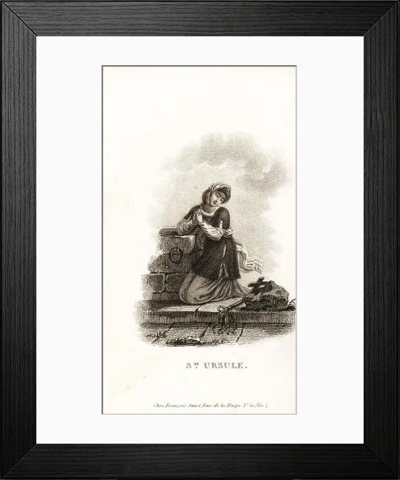 Framed Print : Saint Ursula, martyred in the 4th century Framed Print : Saint Ursula, martyred in the 4th century