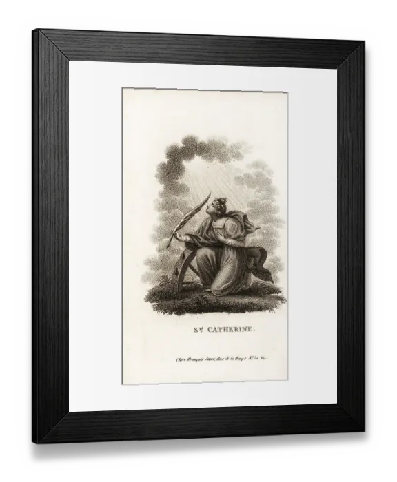 Framed Print : Saint Catherine of the Wheel, martyred 307 AD Framed Print : Saint Catherine of the Wheel, martyred 307 AD