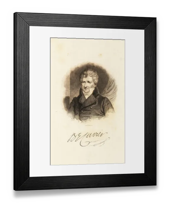 Framed Print : Portrait of Baron Georges Cuvier Framed Print : Portrait of Baron Georges Cuvier