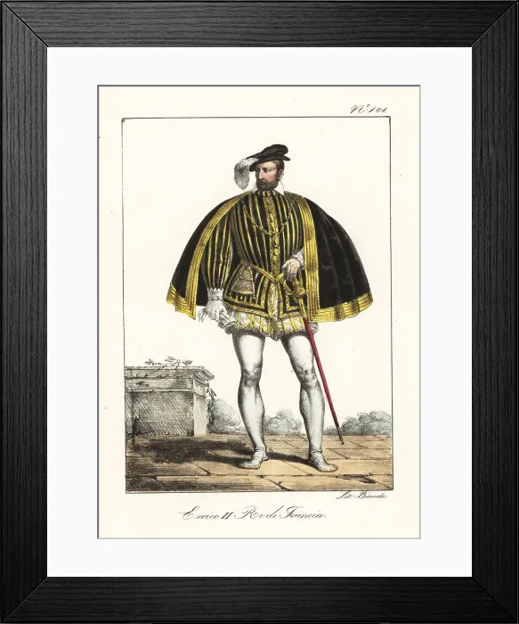 Framed Print : Portrait of Henry II, King of France Framed Print : Portrait of Henry II, King of France
