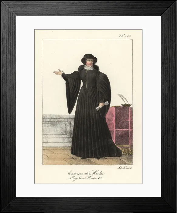 Framed Print : Catherine de Medici, queen to King Henry II of France Framed Print : Catherine de Medici, queen to King Henry II of France
