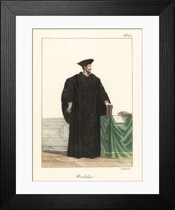 Framed Print : Portrait of Rabelais, French Renaissance writer Framed Print : Portrait of Rabelais, French Renaissance writer