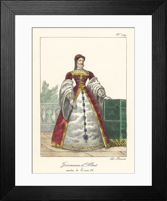 Framed Print : Jeanne d'Albret, mother of King Henry IV of France Framed Print : Jeanne d'Albret, mother of King Henry IV of France