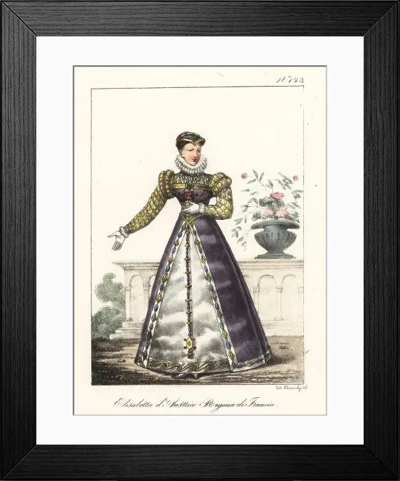 Framed Print : Elisabeth of Austria, Queen of France, 1570 to 1574 Framed Print : Elisabeth of Austria, Queen of France, 1570 to 1574
