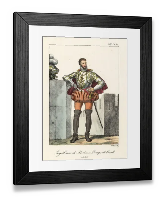 Framed Print : Louis de Bourbon, Prince of Condé, 1560 Framed Print : Louis de Bourbon, Prince of Condé, 1560