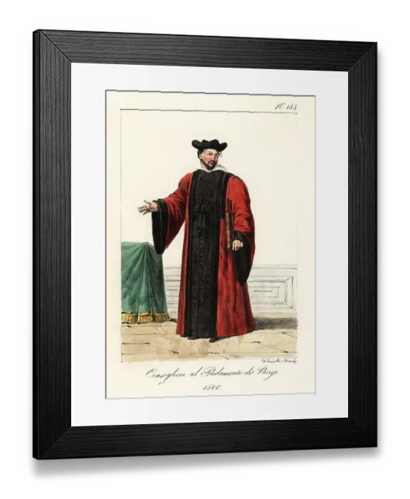 Framed Print : Counsellor to the Parlement of Paris, 1586 Framed Print : Counsellor to the Parlement of Paris, 1586