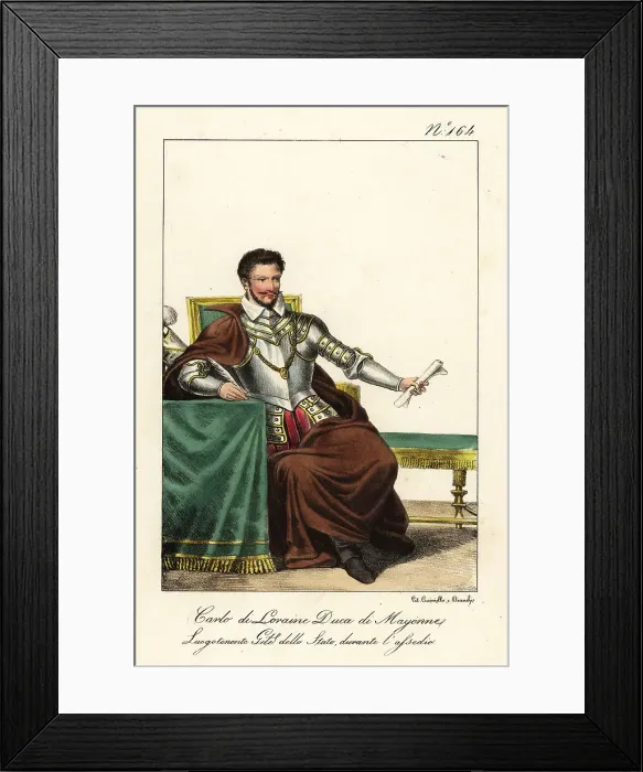 Framed Print : Charles of Lorraine, Duke of Mayenne, 1589 Framed Print : Charles of Lorraine, Duke of Mayenne, 1589