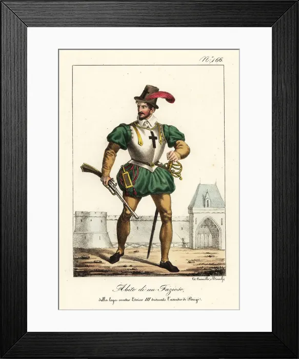 Framed Print : French partisan of the League opposing King Henry III, 1590 Framed Print : French partisan of the League opposing King Henry III, 1590