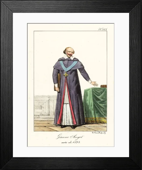 Framed Print : Jacques Amyot, French Renaissance writer and translator Framed Print : Jacques Amyot, French Renaissance writer and translator
