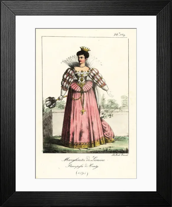 Framed Print : Louise Marguerite of Lorraine, Princess of Conti, 1595 Framed Print : Louise Marguerite of Lorraine, Princess of Conti, 1595