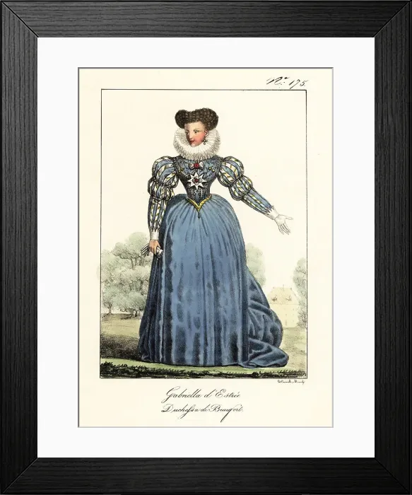 Framed Print : Gabrielle d'Estrées, mistress, confidante and adviser of Henry Framed Print : Gabrielle d'Estrées, mistress, confidante and adviser of Henry