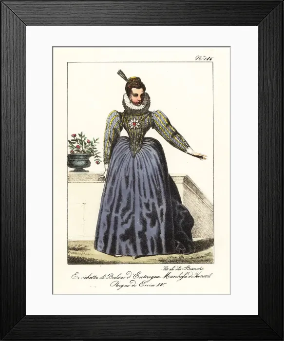 Framed Print : Catherine Henriette de Balzac d'Entragues, circa 1600 Framed Print : Catherine Henriette de Balzac d'Entragues, circa 1600