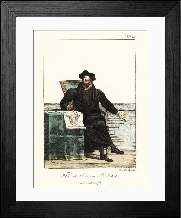 Framed Print : Philibert de l'Orme, French architect and writer Framed Print : Philibert de l'Orme, French architect and writer