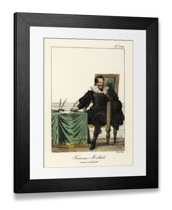 Framed Print : Francois Malherbe, French poet, critic and translator Framed Print : Francois Malherbe, French poet, critic and translator