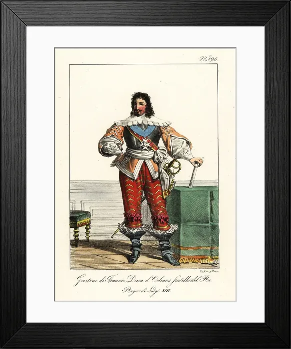 Framed Print : Monsieur Gaston, Duke of Orleans Framed Print : Monsieur Gaston, Duke of Orleans
