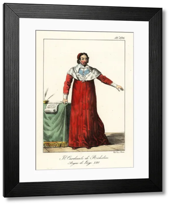 Framed Print : Armand Jean du Plessis, Cardinal Richelieu, 1585-1642 Framed Print : Armand Jean du Plessis, Cardinal Richelieu, 1585-1642