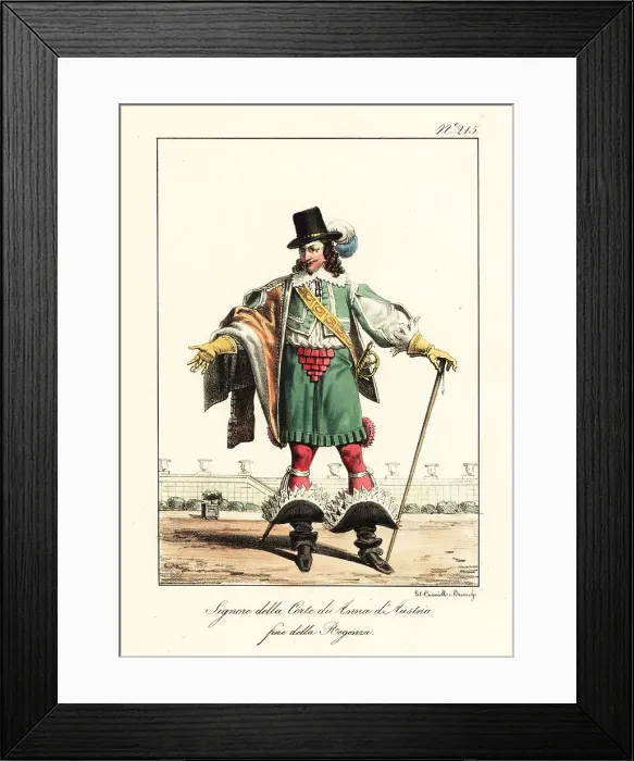 Framed Print : Lord at the court of Queen Anne of Austria, French Regency Framed Print : Lord at the court of Queen Anne of Austria, French Regency