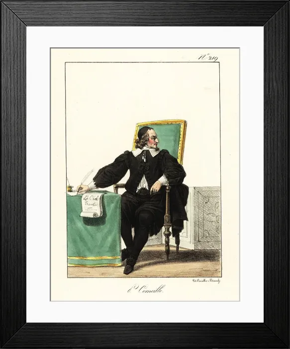 Framed Print : French writer Pierre Corneille, 1606-1684 Framed Print : French writer Pierre Corneille, 1606-1684