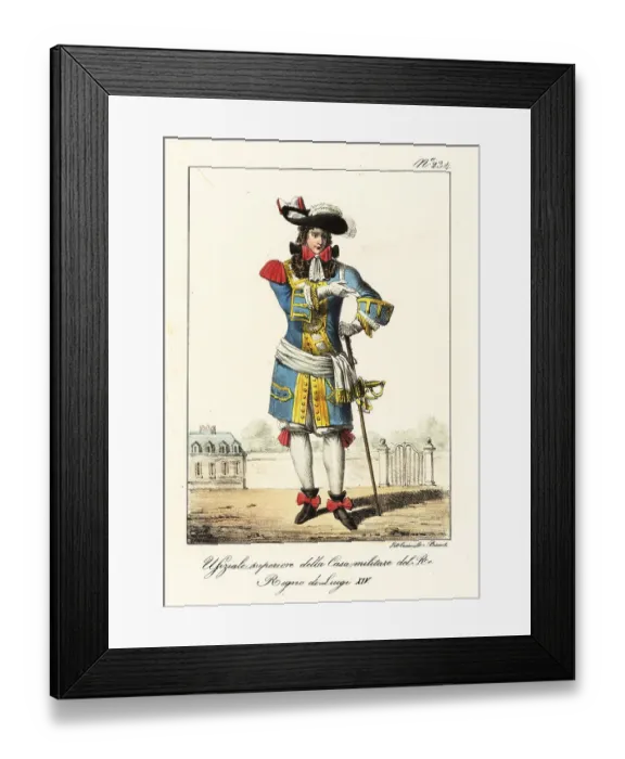 Framed Print : Superior Officer in the Military Household of the King of France Framed Print : Superior Officer in the Military Household of the King of France