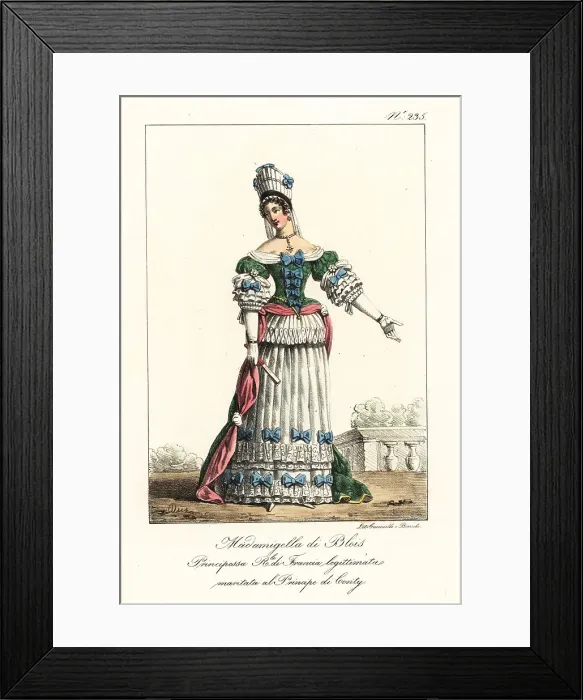 Framed Print : Marie Anne de Bourbon, 1666-1739 Framed Print : Marie Anne de Bourbon, 1666-1739