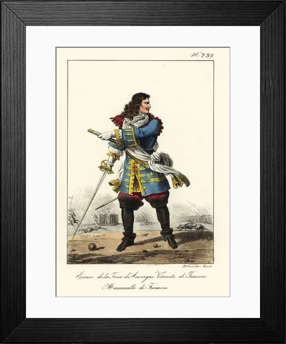 Framed Print : Henri de La Tour d'Auvergne, vicomte de Turenne, 1611-1675 Framed Print : Henri de La Tour d'Auvergne, vicomte de Turenne, 1611-1675