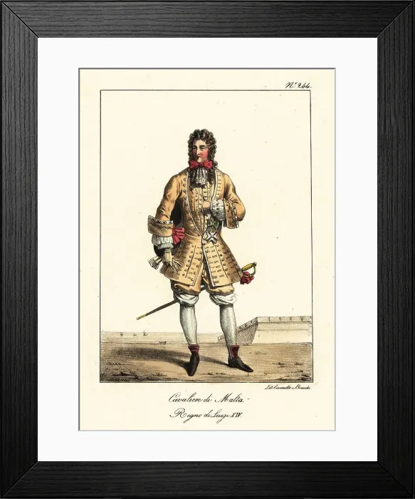 Framed Print : Knight of the Order of Malta, 17th century Framed Print : Knight of the Order of Malta, 17th century