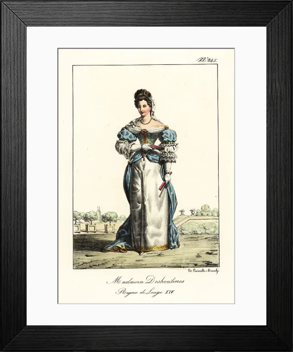 Framed Print : Antoinette Du Ligier de la Garde Deshoulières, French poet Framed Print : Antoinette Du Ligier de la Garde Deshoulières, French poet