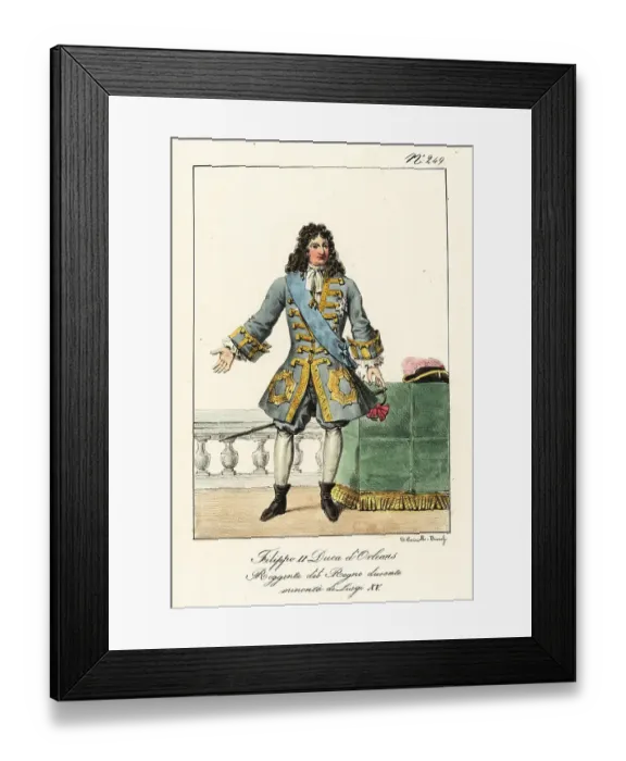 Framed Print : Philippe II, Duke of Orleans, Regent of France Framed Print : Philippe II, Duke of Orleans, Regent of France